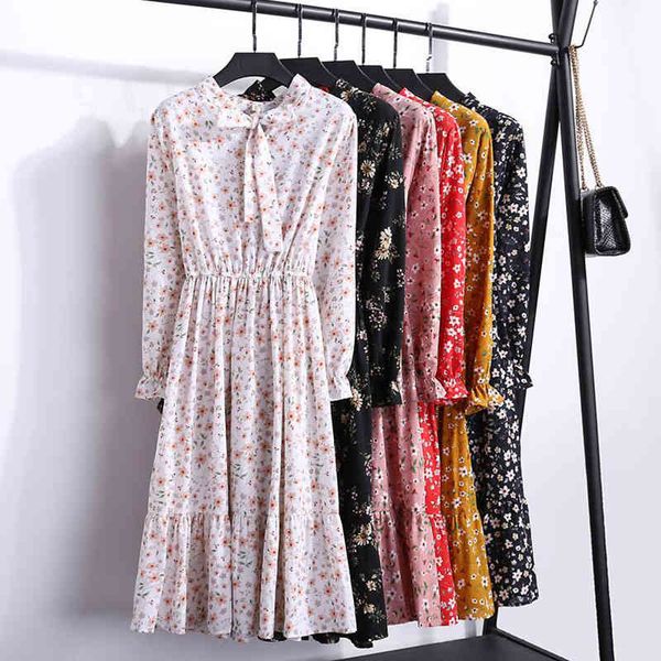 dresses floral print chiffon women autumn sleeve bow ruffles party long elastic waist vintage femme vestidos, Black;gray
dresses floral print chiffon women autumn sleeve bow ruffles party long elastic waist vintage femme vestidos, Black;gray