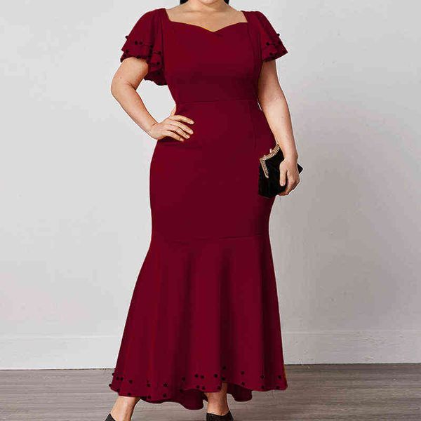 women's large dress, bordeaux tight dress, high waist ruffle sleeves, birthday and evening party, Black
women's large dress, bordeaux tight dress, high waist ruffle sleeves, birthday and evening party, Black