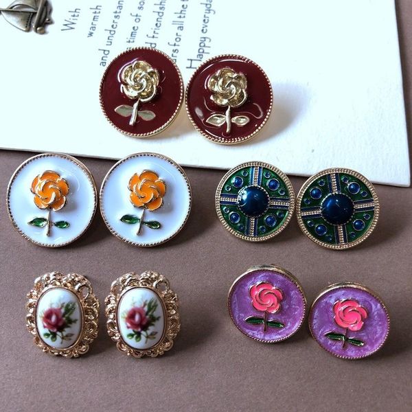 stud exquisite plants and flowers multicolor drop glaze enamel resin s silver needle earrings, Golden;silver
stud exquisite plants and flowers multicolor drop glaze enamel resin s silver needle earrings, Golden;silver