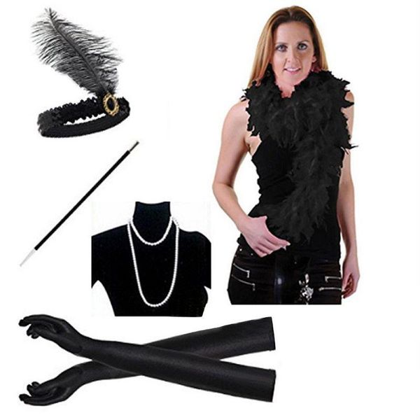 hats, scarves & gloves sets five-piece set of decorations for women cigarette stick necklace headband halloween accessories, Blue;gray
hats, scarves & gloves sets five-piece set of decorations for women cigarette stick necklace headband halloween accessories, Blue;gray