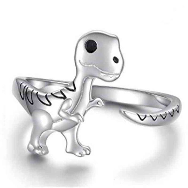 creative cute silver color dinosaur rings adjustable open women's finger accessories fashion jewelry
creative cute silver color dinosaur rings adjustable open women's finger accessories fashion jewelry