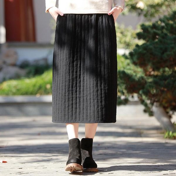 vintage cotton linen elastic women skirts mid waist solid color winter spring loose 3 colors bud, Black
vintage cotton linen elastic women skirts mid waist solid color winter spring loose 3 colors bud, Black
