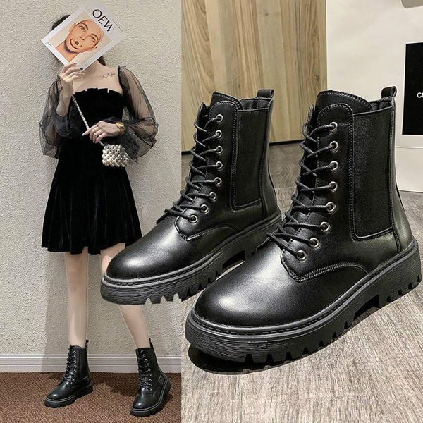 boots fashion ankle winter pu leather women work shoes round toe lace-up black q10-32
boots fashion ankle winter pu leather women work shoes round toe lace-up black q10-32