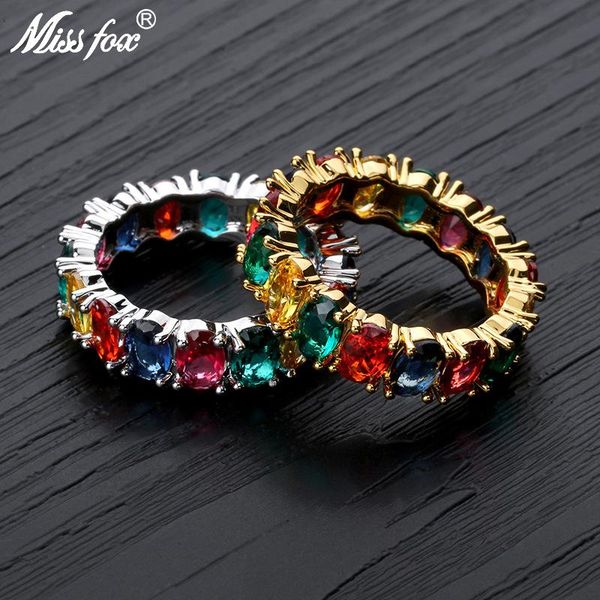 cluster rings missfox rainbow hip hop ring men zircon tide brand male and female small fashion trendy metal jewelry, Golden;silver
cluster rings missfox rainbow hip hop ring men zircon tide brand male and female small fashion trendy metal jewelry, Golden;silver