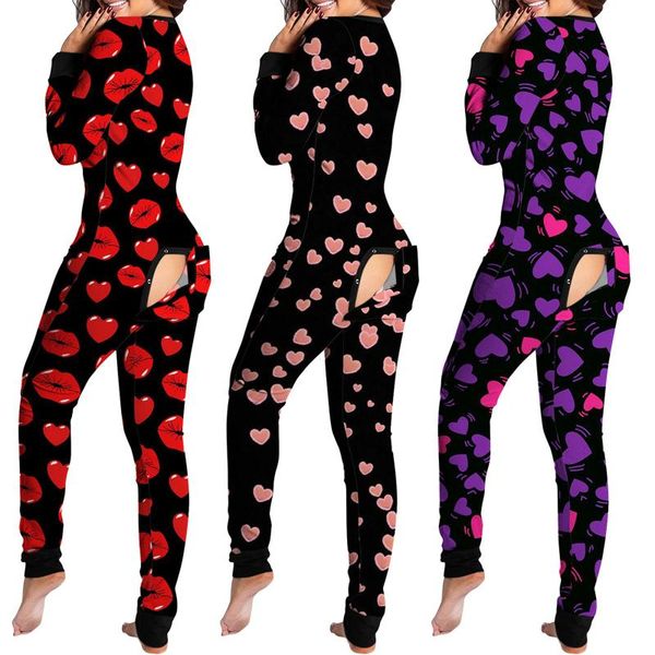 women print long sleeve button flap nightwear jumpsuit bodysuit playsuit romper hollow out rompers pajamas women's jumpsuits &, Black;white
women print long sleeve button flap nightwear jumpsuit bodysuit playsuit romper hollow out rompers pajamas women's jumpsuits &, Black;white