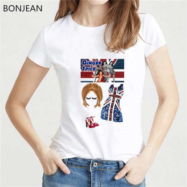 vogue spice girls costume printed women novelty graphics tees summer female white round neck t shirt 90s tee
vogue spice girls costume printed women novelty graphics tees summer female white round neck t shirt 90s tee