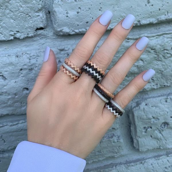 cluster rings 925 sterling silver full cz eternity band delicate clear black cute girl women sparking classic stack skinny ring, Golden;silver
cluster rings 925 sterling silver full cz eternity band delicate clear black cute girl women sparking classic stack skinny ring, Golden;silver