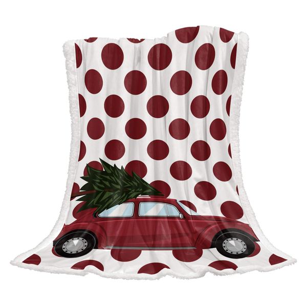 Flannel Fleece Sherpa Blanket Merry Christmas Red Truck and Tree Polka Dots Reversible Shaggy Fluffy Plush Throw Bedspread for
Flannel Fleece Sherpa Blanket Merry Christmas Red Truck and Tree Polka Dots Reversible Shaggy Fluffy Plush Throw Bedspread for