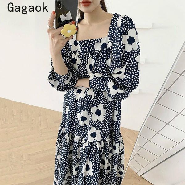 casual dresses gagaok vintage dress women 2021 spring autumn square collar puff sleeve ruffles loose korean chic fashion vestidos, Black;gray
casual dresses gagaok vintage dress women 2021 spring autumn square collar puff sleeve ruffles loose korean chic fashion vestidos, Black;gray