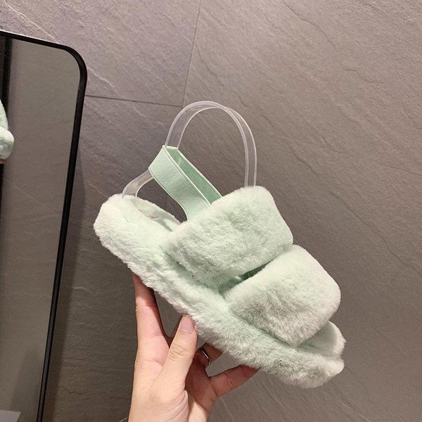 slippers furry ladies sandals rubber soles outdoor fluffy plush fur household non-slip indoor women's shoes h2e7, Black
slippers furry ladies sandals rubber soles outdoor fluffy plush fur household non-slip indoor women's shoes h2e7, Black