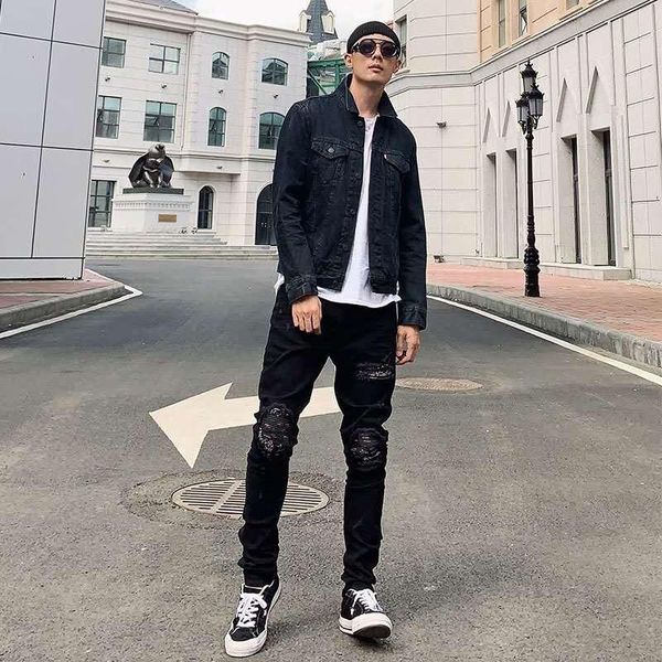 men's jeans bk10897 fashion men's jeans 2020 runway european design party style men's clothing, Blue
men's jeans bk10897 fashion men's jeans 2020 runway european design party style men's clothing, Blue