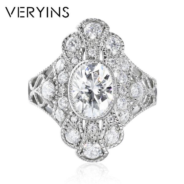 cluster rings veryins vintage luxury 14k 585 white gold ring center 2ct oval moissanite engagement for women anniversary gift, Golden;silver
cluster rings veryins vintage luxury 14k 585 white gold ring center 2ct oval moissanite engagement for women anniversary gift, Golden;silver