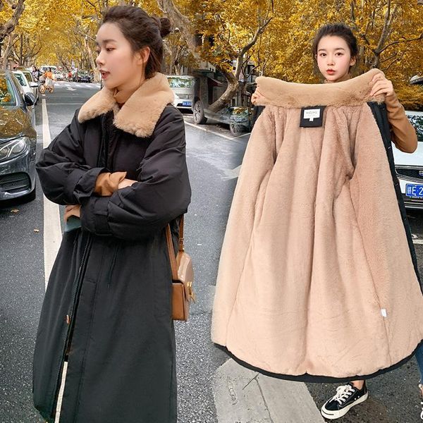women's down & parkas fashion plus velvet thicken warm women oversize stand collar coat winter drawstring waist long jackets female lad, Black
women's down & parkas fashion plus velvet thicken warm women oversize stand collar coat winter drawstring waist long jackets female lad, Black