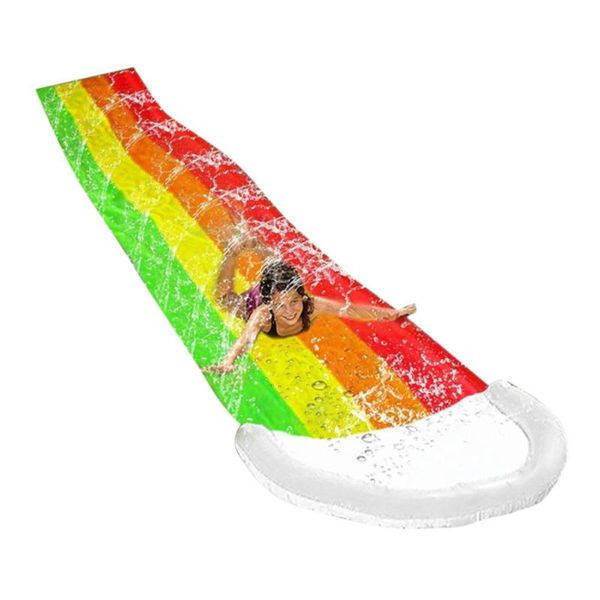 single water slide thick durable racing slip mat inflatable spray toy for kids adults summer outdoor family sports floats & tubes
single water slide thick durable racing slip mat inflatable spray toy for kids adults summer outdoor family sports floats & tubes