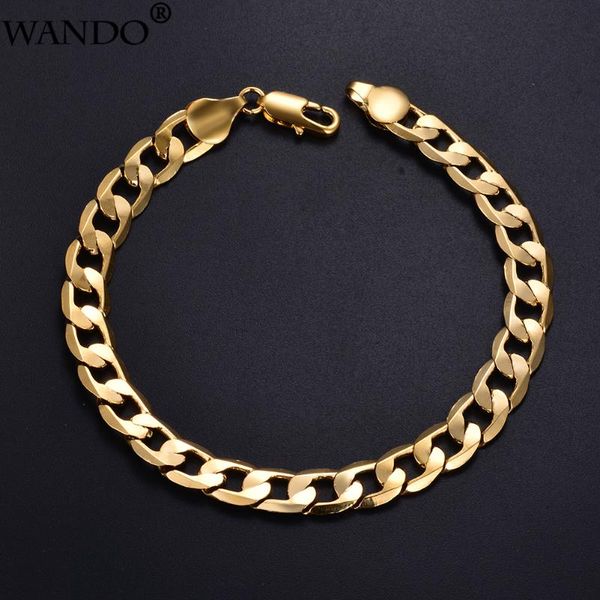 link, chain wando hiphopelegant wedding women men gold plated 6mm flat lovers bracelet fashion classic jewelry copper wholesale, Black
link, chain wando hiphopelegant wedding women men gold plated 6mm flat lovers bracelet fashion classic jewelry copper wholesale, Black
