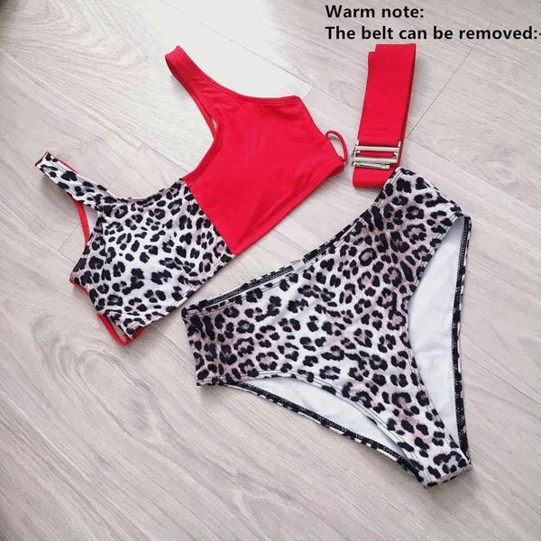 high waist leopard print stitching red swimsuit girls summer beach belted bikini set swimwear biquini maillot de bainby air
high waist leopard print stitching red swimsuit girls summer beach belted bikini set swimwear biquini maillot de bainby air