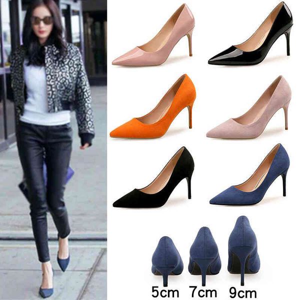 fashion suede patent leather stiletto high heels ol lady office shoes party pumps 5cm 7cm heel for choice size 35-40, Black
fashion suede patent leather stiletto high heels ol lady office shoes party pumps 5cm 7cm heel for choice size 35-40, Black
