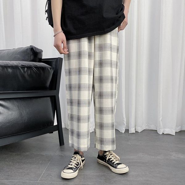 plaid pants men's fashion retro drawstring casual men streetwear wild loose hip hop straight trousers mens m-2xl, Black
plaid pants men's fashion retro drawstring casual men streetwear wild loose hip hop straight trousers mens m-2xl, Black