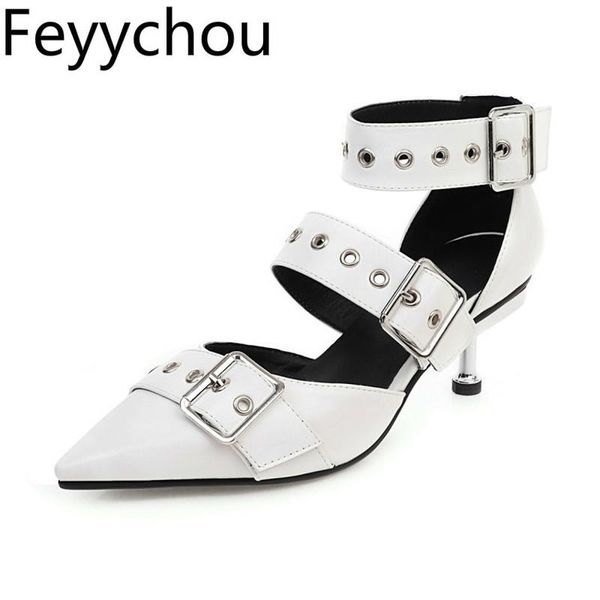 women sandals high heels pu buckle pointed toe thin 2021 fashion spring summer party wedding white big size 34-48, Black
women sandals high heels pu buckle pointed toe thin 2021 fashion spring summer party wedding white big size 34-48, Black
