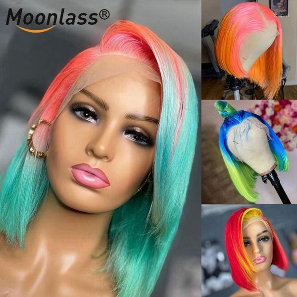13x6 lace front wig with baby hair yellow highlight red blue ombre human brazilian remy short bob wigs for women1, Black;brown
13x6 lace front wig with baby hair yellow highlight red blue ombre human brazilian remy short bob wigs for women1, Black;brown