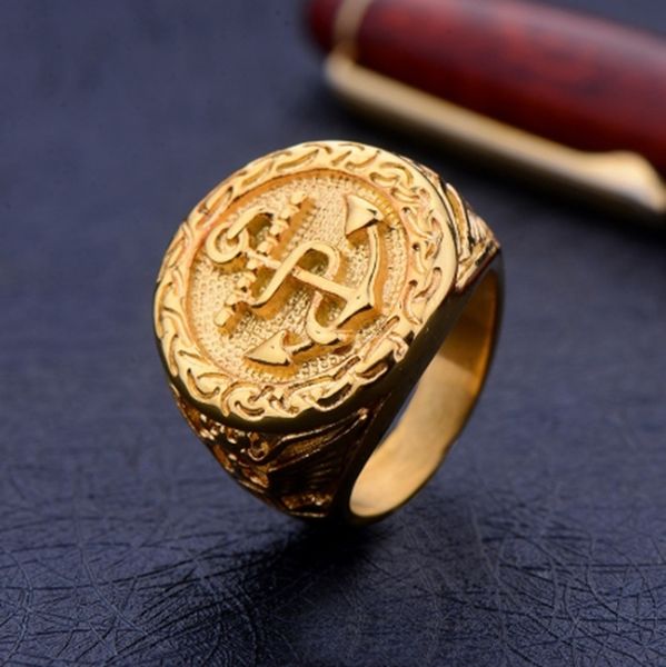 designer rings classic domineering gold color anchor ring for men rock jewelry gift, Golden;silver
designer rings classic domineering gold color anchor ring for men rock jewelry gift, Golden;silver