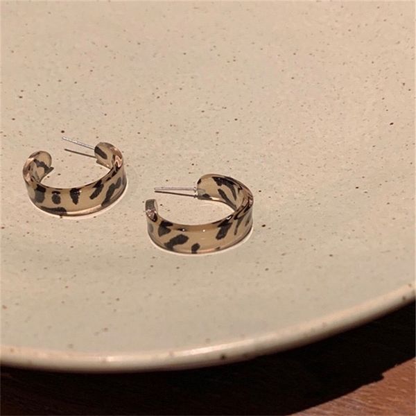 s925 sier needle ~ resin geometric leopard earrings net red street circle earrings female, Golden
s925 sier needle ~ resin geometric leopard earrings net red street circle earrings female, Golden