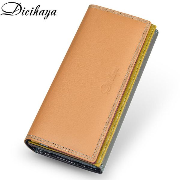 wallets dicihaya brand latest soft leather long women wallet zipper purse clutch money phone card holder female patchwork purses, Red;black
wallets dicihaya brand latest soft leather long women wallet zipper purse clutch money phone card holder female patchwork purses, Red;black