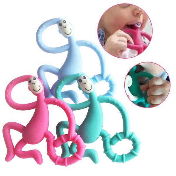silicone cartoon monkey toddler molar teeth pain tool kids teether necklace bead baby shower gift sucking thumb toy
silicone cartoon monkey toddler molar teeth pain tool kids teether necklace bead baby shower gift sucking thumb toy