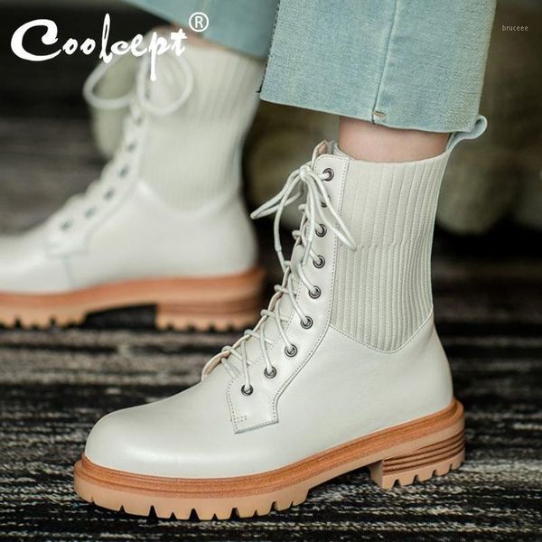 boots coolcept real leather women ankle stretch cross strap lace up shoes warm fashion footwear size 34-391, Black
boots coolcept real leather women ankle stretch cross strap lace up shoes warm fashion footwear size 34-391, Black