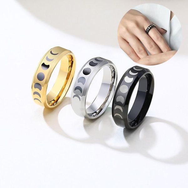 wedding rings fashion moon engagement women men gold color black silver stainless steel eclipse finger ring, Slivery;golden
wedding rings fashion moon engagement women men gold color black silver stainless steel eclipse finger ring, Slivery;golden