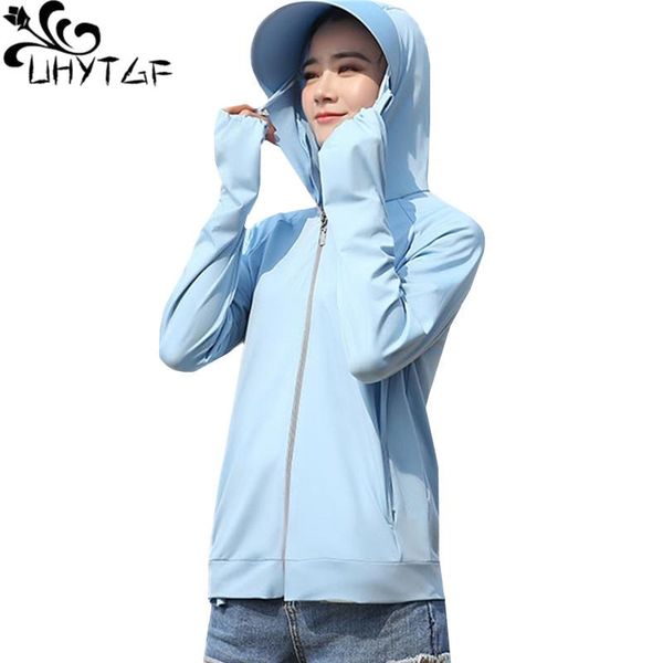 women's jackets uhytgf breathable summer sun protection clothing 2021 fashion long sleeve hooded anti-uv bike thin jacket elegant women, Black;brown
women's jackets uhytgf breathable summer sun protection clothing 2021 fashion long sleeve hooded anti-uv bike thin jacket elegant women, Black;brown
