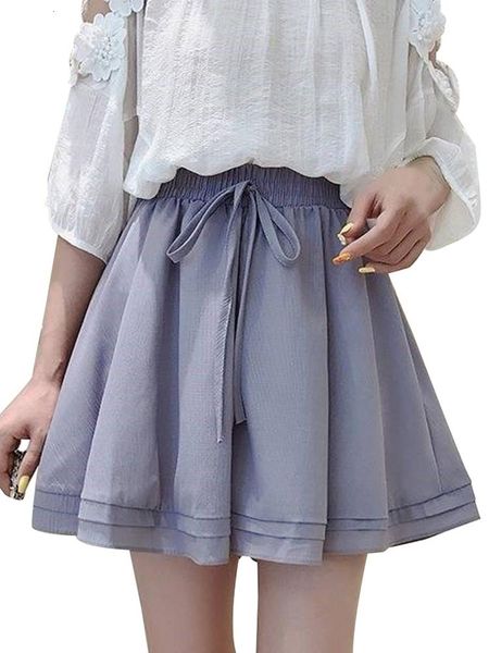 women's shorts women chiffon casual ladies high waist short pants with belt elastic drawstring female summer loose mujer, White;black
women's shorts women chiffon casual ladies high waist short pants with belt elastic drawstring female summer loose mujer, White;black
