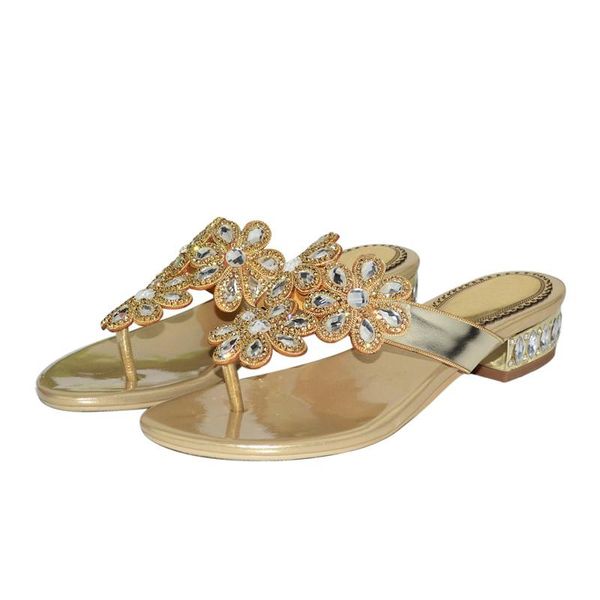 slippers summer women's thick low heel flip-flop hollow flower rhinestones diamonds, Black
slippers summer women's thick low heel flip-flop hollow flower rhinestones diamonds, Black