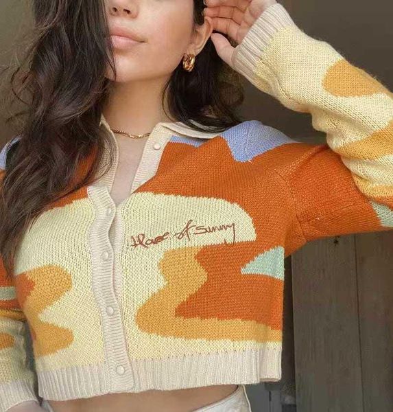 women's knits & tees women autumn vintage french style sunshine print short knitted sweater crop fashion single breasted loose cardigan, White
women's knits & tees women autumn vintage french style sunshine print short knitted sweater crop fashion single breasted loose cardigan, White