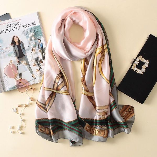 scarves yulaili women chain design scarf spring silk shawls lady wraps soft pashmina female echarpe beach stole bandana, Blue;gray
scarves yulaili women chain design scarf spring silk shawls lady wraps soft pashmina female echarpe beach stole bandana, Blue;gray