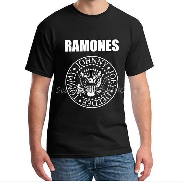 men's t-shirts fghfg women's ramone seal graphic t-shirt punk rock forest hills 1st men women t shirt, White;black 
men's t-shirts fghfg women's ramone seal graphic t-shirt punk rock forest hills 1st men women t shirt, White;black