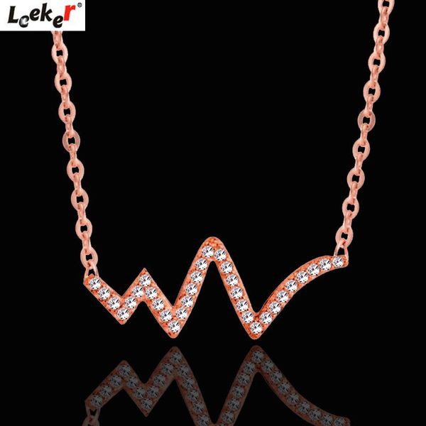 pendant necklaces leeker heartbeat crystal necklace for women rose gold silver color link chain accessories jewelry 005 lk7
pendant necklaces leeker heartbeat crystal necklace for women rose gold silver color link chain accessories jewelry 005 lk7