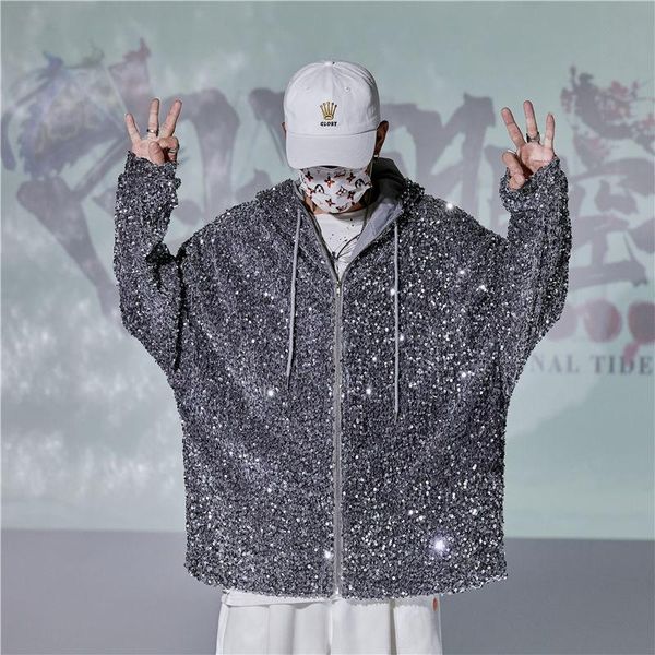 men's jackets 2021 spring autumn solid color gray loose casual hooded for campus wear young men personality stage, Black;brown
men's jackets 2021 spring autumn solid color gray loose casual hooded for campus wear young men personality stage, Black;brown