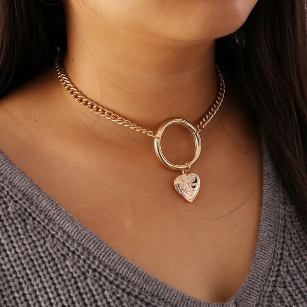factory wholesale jewelry circle opening peach heart exaggerated necklace female versatile clavicle chain n652 party gift
factory wholesale jewelry circle opening peach heart exaggerated necklace female versatile clavicle chain n652 party gift