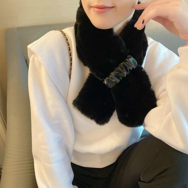 scarves arrival korean style cross neck fur collar winter protection cute warm sacrf for women scarf, Blue;gray
scarves arrival korean style cross neck fur collar winter protection cute warm sacrf for women scarf, Blue;gray