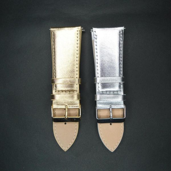 watch bands yqi luxury genuine leather band 28mm strap gold silver watchband for men / women watches, Black;brown 
watch bands yqi luxury genuine leather band 28mm strap gold silver watchband for men / women watches, Black;brown