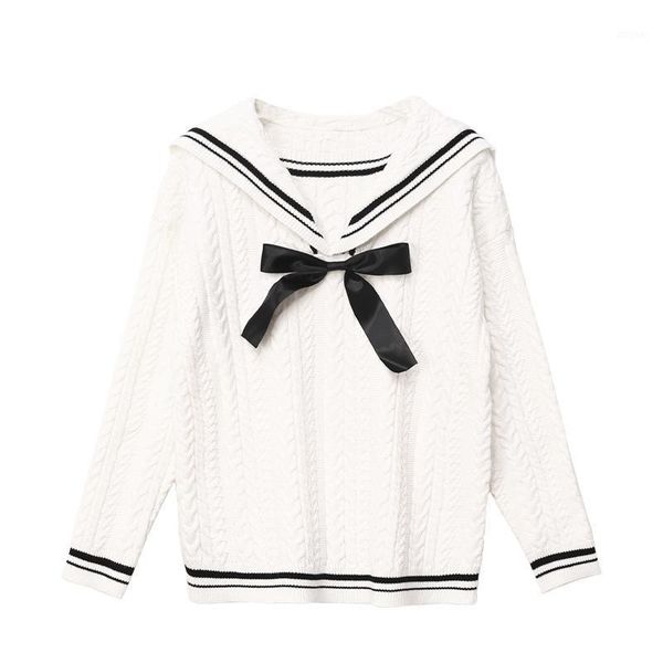 women's sweaters fall winter crew collar women knitted sweater harajuku kawaii japan style warm cozy pullover female preppy jumper, White;black
women's sweaters fall winter crew collar women knitted sweater harajuku kawaii japan style warm cozy pullover female preppy jumper, White;black