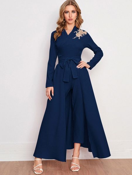 appliques detail capris jumpsuit with skirt 59rc#, White
appliques detail capris jumpsuit with skirt 59rc#, White