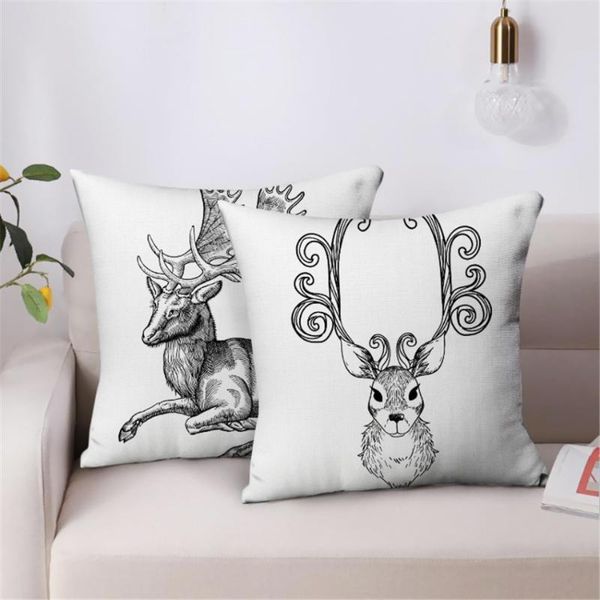 cushion/decorative pillow christmas decorative pillows cases elk pattern white throw for living room home decoration
cushion/decorative pillow christmas decorative pillows cases elk pattern white throw for living room home decoration