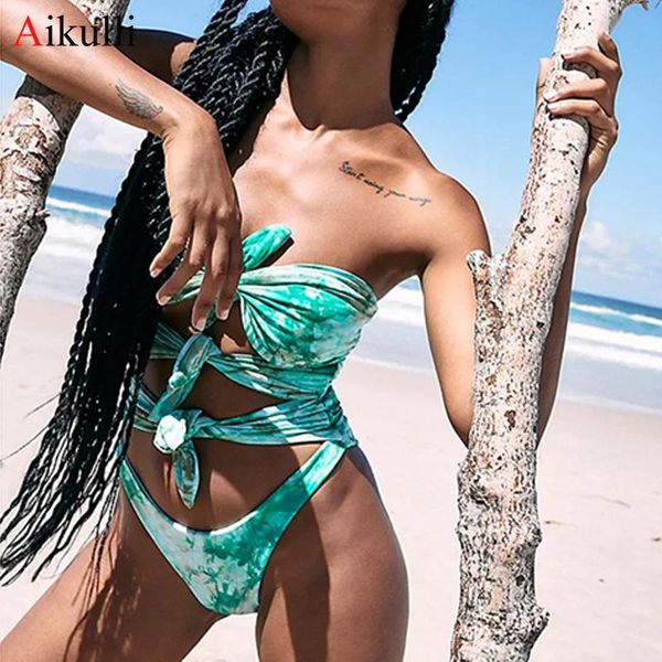 green tie-dye one piece swimsuit women's strapless hollow swimwear 2021 summer female monokini beach bathing suit swimming one-piece su
green tie-dye one piece swimsuit women's strapless hollow swimwear 2021 summer female monokini beach bathing suit swimming one-piece su
