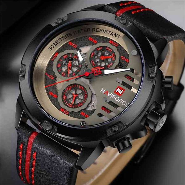 naviforce men watch relogio masculino brand luxury leather military clock quartz es relojes hombre relogios 210608, Slivery;brown
naviforce men watch relogio masculino brand luxury leather military clock quartz es relojes hombre relogios 210608, Slivery;brown