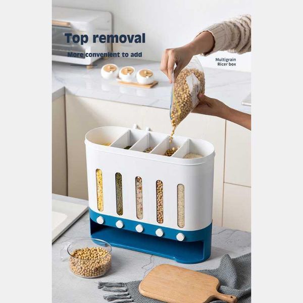 storage bottles & jars kitchen sealed rice bucket box wall-mounted moisture-proof can containers dispenser household grain container
storage bottles & jars kitchen sealed rice bucket box wall-mounted moisture-proof can containers dispenser household grain container