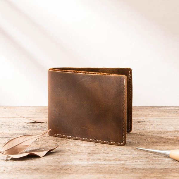 wallets crazy horse leather wallet men's mini purse casual card holder short retro cross section first layer cowhide men, Red;black
wallets crazy horse leather wallet men's mini purse casual card holder short retro cross section first layer cowhide men, Red;black