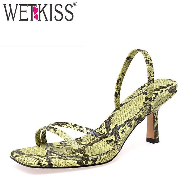 slippers wetkiss snake skin 2021 women slides shoes summer party mules ladies fashion high heels female, Black
slippers wetkiss snake skin 2021 women slides shoes summer party mules ladies fashion high heels female, Black