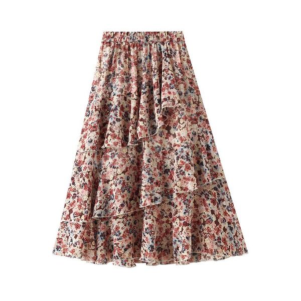 skirts women's a-line midi skirts, bohemian high waist layered ruffle floral lemon print, Black
skirts women's a-line midi skirts, bohemian high waist layered ruffle floral lemon print, Black